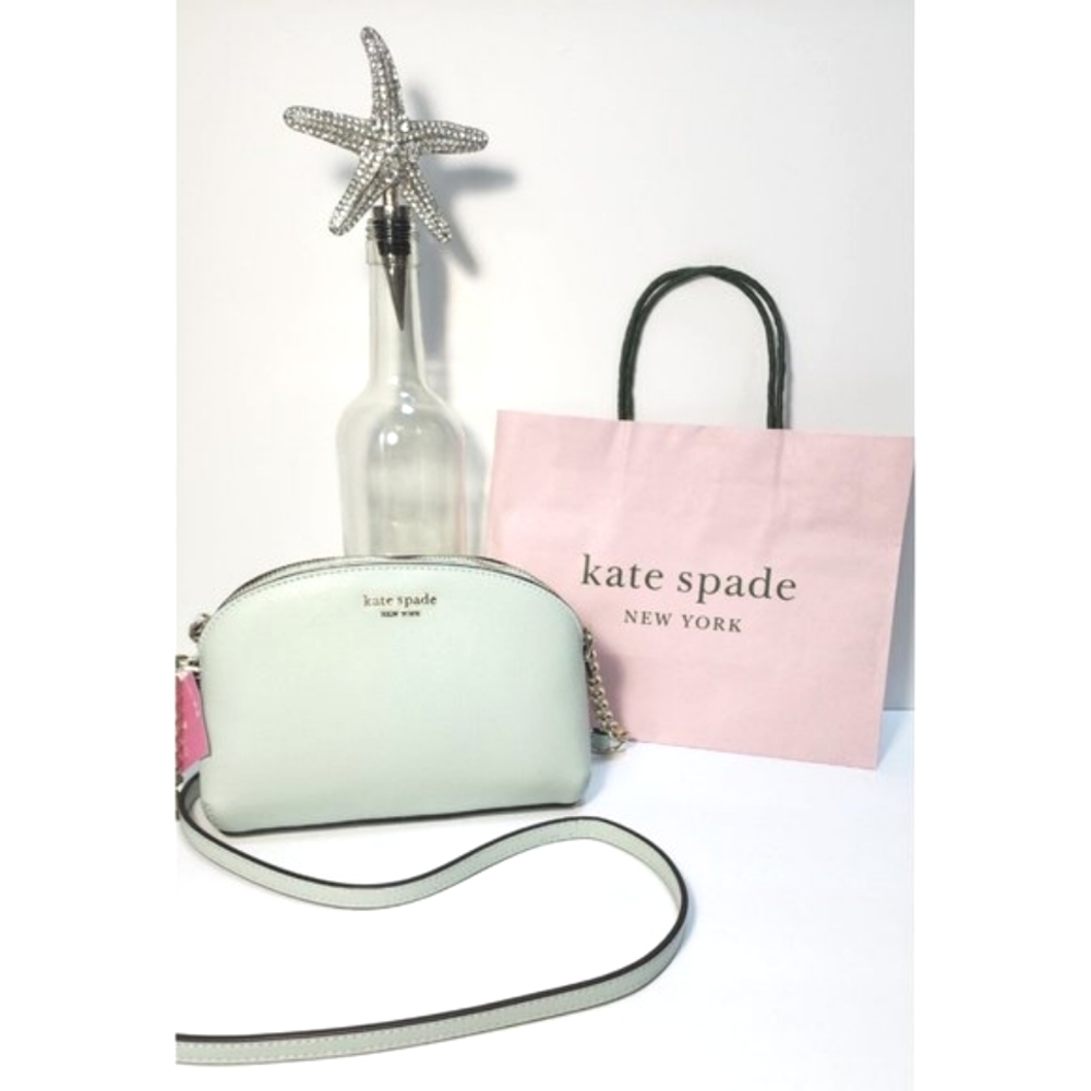 KATE SPADE CAMERON HILLI CROSSBODY Sold Out "CRYSTAL BLUE" & Gold NWT!